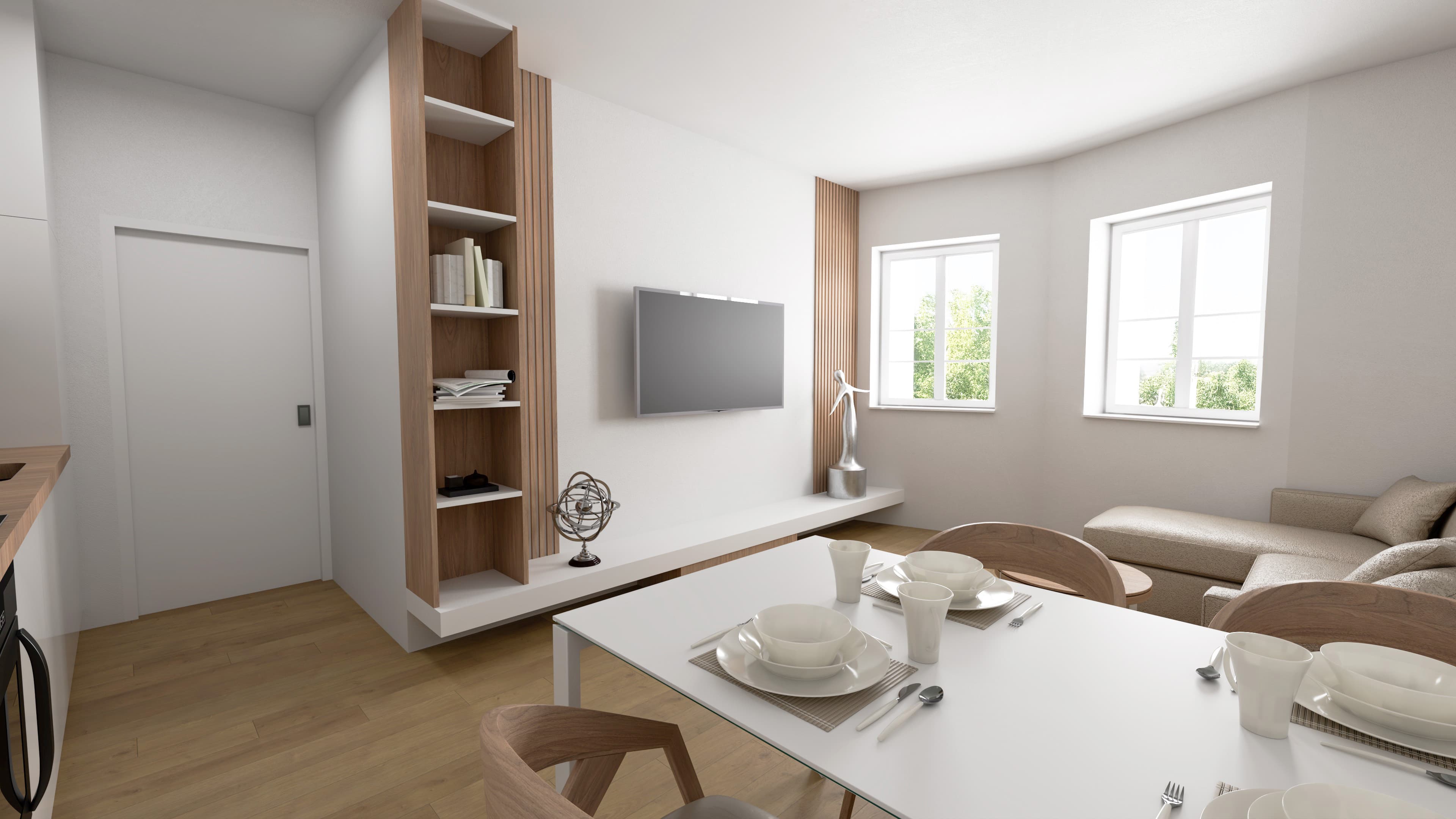 Byt U Klavírky - obývací pokoj