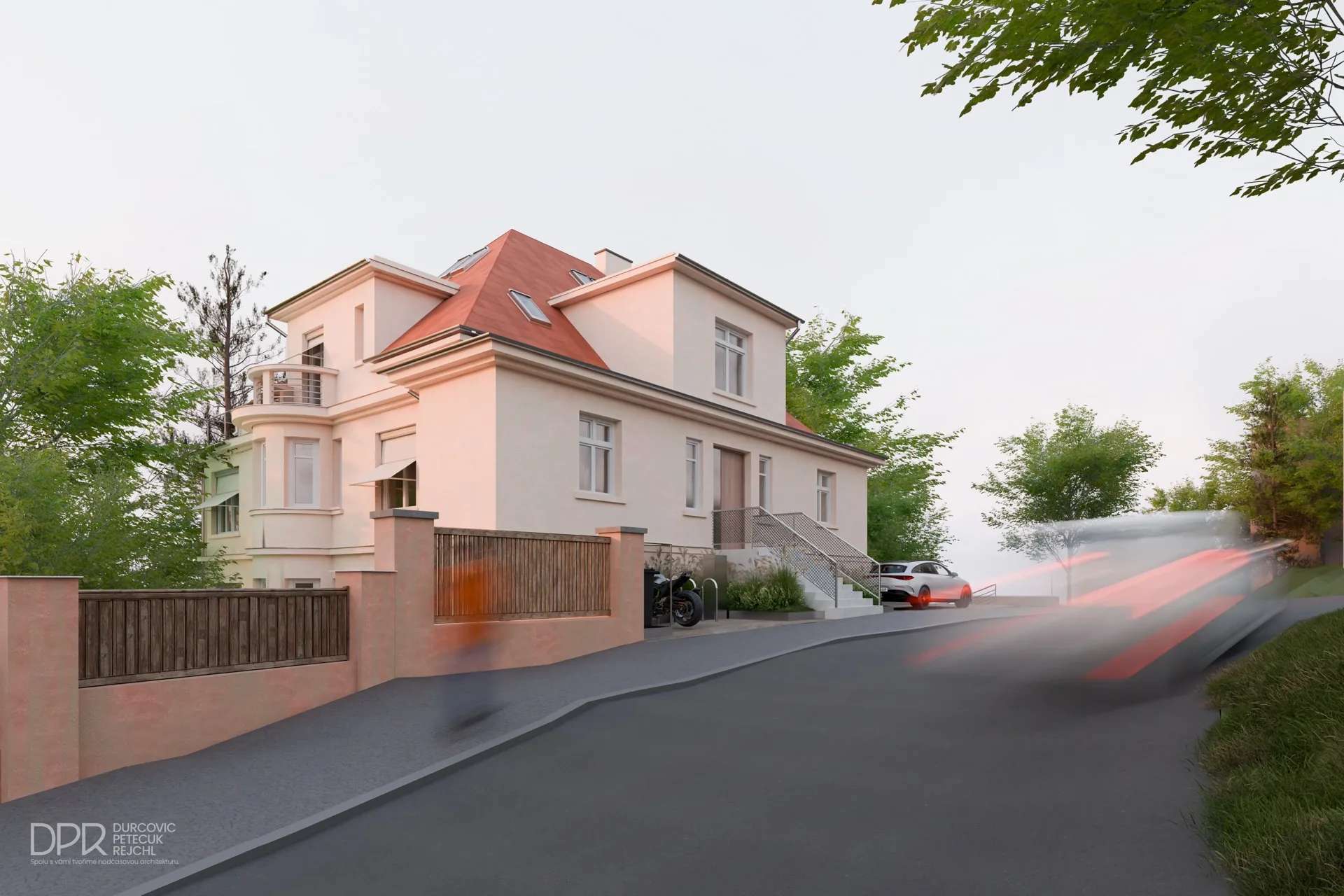 Vila Emily - pohled z ulice